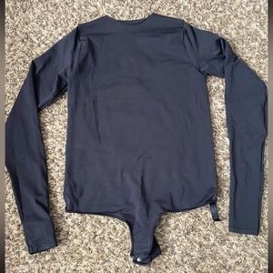 SKIMS Black Long Sleeve Bodysuit